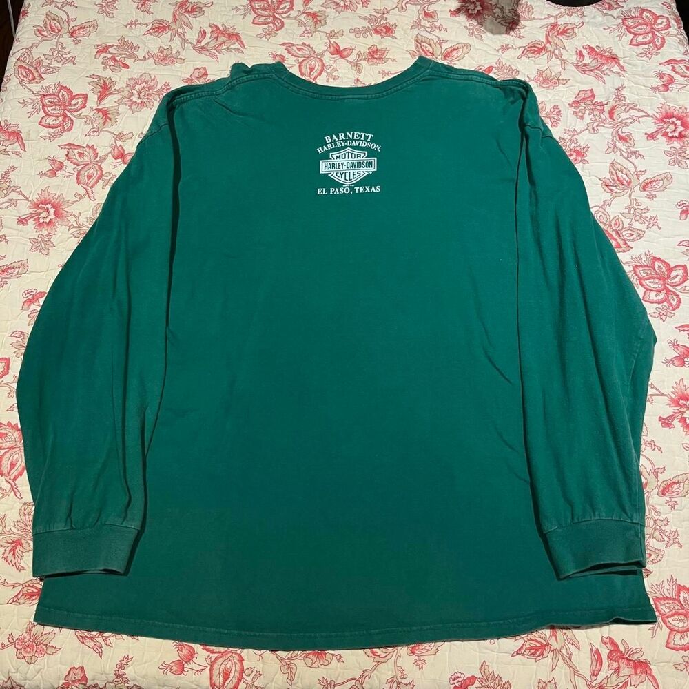 Harley-davidson Men's Green T-shirt